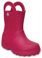 Сапоги Kids handle it rain boot CROCS, Размер С7 (23/24), Цвет розовый