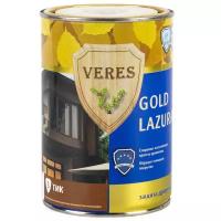 Декоративная пропитка для дерева Veres Gold Lazura №3, глянцевая, 0,9 л, тик