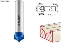 ЗУБР 10x8мм, радиус 5мм, фреза пазовая фасонная №4