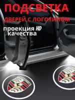 Штатная подсветка дверей, проекция логотипа для Porsche (2шт.)