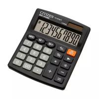 Калькулятор настольный Eleven SDC-810NR, 10 разрядов, двойное питание, 127×105×21мм, черный