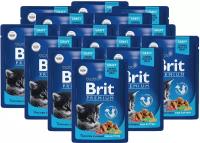 BRIT PREMIUM CAT CHICKEN CHUNKS FOR KITTEN для котят с курицей 5048809 (85 гр х 14 шт)