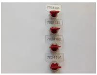 Пломба пластиковая роторная КПП-3-2030 (ПК91-РХ3), красная, 100шт