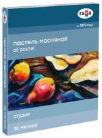 Пастель масляная Гамма "Студия", 36 цветов, картон. упаковка