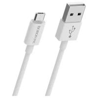 Кабель Borofone BX22 Micro-USB, 1м, белый