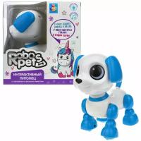 Интерактивная игрушка 1TOY Robo Pets Робо-щенок, голубой