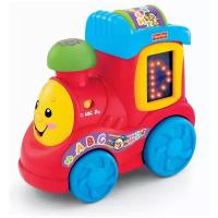 Развивающая игрушка Fisher-Price Смейся и учись. Поезд "Алфавит", красный/синий