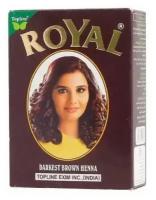 Хна "Royal" Darknest Brown (тёмно коричневая) в коробке 7 пакетиков по 10 гр