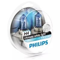 Лампа автомобильная галогенная Philips Crystal Vision 12342 CV2 H4 12V 60/55W 2 шт