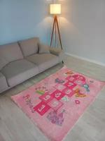 Коврик для детской комнаты, 120*180 см, Турция, классики розовые с замком
