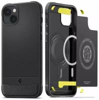 Чехол Spigen Rugged Armor (MagFit) для iPhone 14 Plus, матовый чёрный