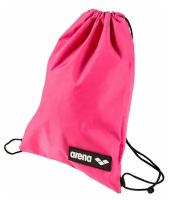 Сумка-мешок для аксессуаров Arena Team Swimbag Melange 15 л розовая / Сумка для обуви / Мешок для сменки