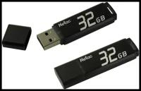 USB флеш-накопитель 32GB Netac U351 черный USB 2.0 NT03U351N-032G-20BK