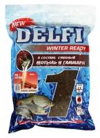 Прикормка зимняя увлажненная DELFI ICE Ready, лещ - плотва, конопля, 500 г