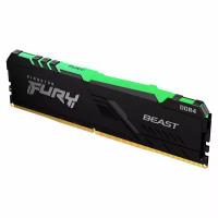 Оперативная память Kingston DDR4 16Gb 3200 MHz pc-25600 FURY Beast Black RGB (KF432C16BB1A/16)