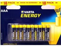 Батарейка AAA щелочная Varta LR3-10BL Energy (4103) в блистере 10шт