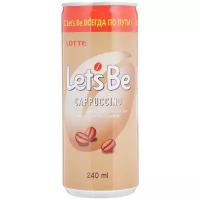 Кофейный напиток Lotte Let's Be Сappuccino, 0.24 л 240 г