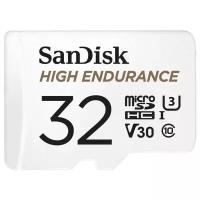 Карта памяти SanDisk High Endurance Micro SDHC + SD Adapter, 32 Гб