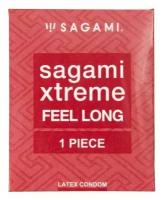 Утолщенный презерватив Sagami Xtreme Feel Long с точками - 1 шт