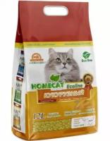 Homecat Комкующийся наполнитель Homecat Eco Line Кукурузный 12 л