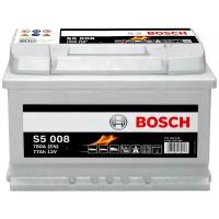 BOSCH 0092S50080 Аккумуляторная батарея BOSCH 77 А/ч 175x278x190 12v Обратная полярность 780A