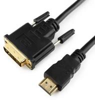 Аксессуар Gembird Cablexpert HDMI-DVI 19M/19M 7.5m Single Link Black CC-HDMI-DVI-7.5MC