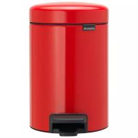 "Мусорный бак с педалью Brabantia ""NewIcon"" красный, 5л, 112089"