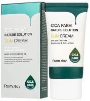 Солнцезащитный крем с центеллой Farm Stay Cica Farm Nature Solution Sun Cream SPF50+PA++++