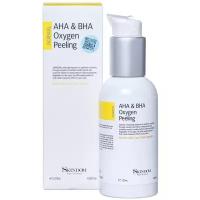 Пенка-пилинг для лица кислородная с AHA/BHA кислотами Skindom AHA&BHA Oxygen Peeling / объём 120 мл