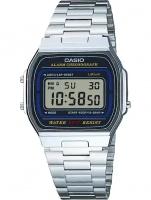 Наручные часы CASIO Vintage A164WA-1VES, серебряный, синий