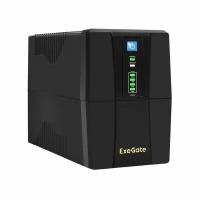 ИБП Exegate EX292786RUS ExeGate Power Back BNB-1000.LED.AVR.2SH.RJ.USB <1000VA/550W,LED, AVR, 2*Schuko, RJ45/11,USB, Black>