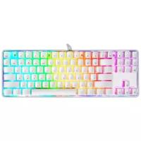 Клавиатура Motospeed K87S RGB Outemu Blue, белый, русская, 1 шт