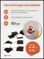 Магнитные виниловые наклейки Forceberg 4x4 см, 50 шт