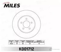 Диск тормозной FORD MAVERICK MAZDA TRIBUTE 04 передний K001712 MILES K001712