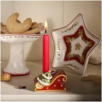 Набор новогодних свечей Winter Specials Villeroy & Boch, красные, 24 шт