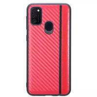 Чехол G-Case Carbon для Samsung Galaxy M21 SM-M215F, красный