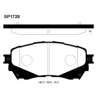Колодки тормозные передние Sangsin Brake SP1728