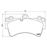 BREMBO колодки тормозные дисковые К-Т AUDI Q7 (4LB) 03/06-01/16 / PORSCHE CAYENNE (9PA) 09/02-12/10 / VW T P85065