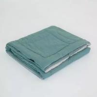 Одеяло MORФEUS - «YURA» из вареного хлопка - Бежево-зеленый