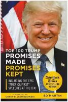 Top 100 Trump Promises Made Promises Kept