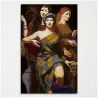 Картина на Стекле - "Мойры, богини судьбы", размер 60х38 см
