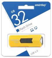 Флеш-накопитель USB 2.0 Smartbuy 32GB STREAM Yellow (SB32GBST-Y)