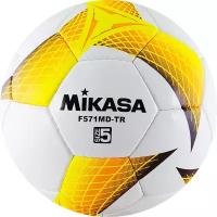 Мяч футбольный Mikasa F571md-tr-o, №5, белый/желтый/оранжевый/черный (5)