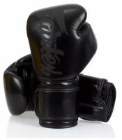 Боксерские перчатки Fairtex BGV14 Solid Black 14 унций