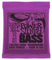 P02831 Power Slinky Bass Комплект струн для бас-гитары, 55-110, никель, Ernie Ball