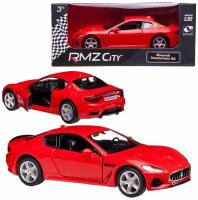 Машинка металлическая Uni-Fortune RMZ City серия 1:32 Maserati GranTurismo MC 2018, цвет красный, двери открываются