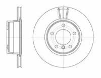 Диск тормозной BMW E60/E61 2.0/2.5/2.5D M54/M57 03 REMSA 665310