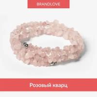 Жесткий браслет BL Jewelry Freeform, лабрадор, аметист, малахит, хризоколла, кварц, турмалин, горный хрусталь, яшма, авантюрин, лазурит, чароит, ларимар, янтарь, сердолик, кварц розовый, коралл, кварц рутиловый, гранат, 1 шт., размер 16 см, размер one size, розовый