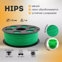 HIPS пруток BestFilament 1.75 мм, 1 кг, 1 шт, зеленый, 1.75 мм