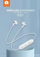 Беспроводные наушники с шейным ободком WuW R161 (white / белые) BLUTOOTH-Гарнитура bluetooth наушники